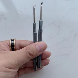 Grey/Red Metal Watchmaker Repair Tool Watch Hand Remover Delicate Tool Levers - Picture 1 of 10