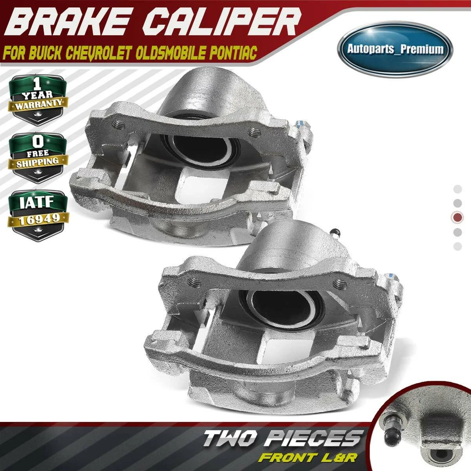 2x Pinza de freno delantera con soporte para Buick LeSabre 2000-2005 Pontiac Grand Prix Foto 1 de 4
