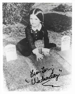 WENDESDAY ADDAMS Lisa Loring Addams Family Signed R/P 8X10 Photo VERY NICE RIP7 - Picture 1 of 4