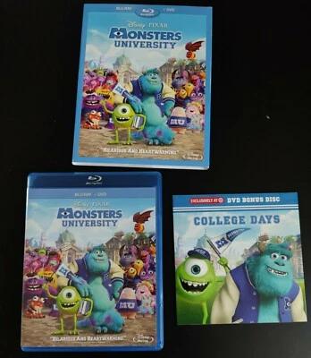 Monsters University Movie Blu-ray/DVD Disney Pixar Rare Target disc w/ Slipcover - Image 1 of 3