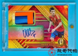 2019-20 Gold Standard Spain David Villa Match-worn Patch Auto 19/19 - Picture 1 of 2