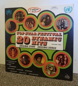 K-tel 20 Top Star Festival Dynamic Hits Volume 2 by Various (Vinyl LP, 1972) - Picture 1 of 6
