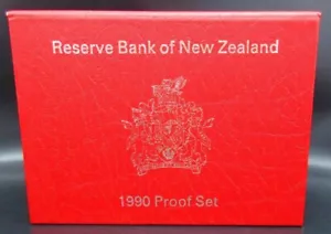 1990 New Zealand Proof Set of 6 Coins PS 33 - Picture 1 of 5