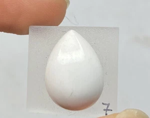 KASCHOLONG (1.9gr) White Agate, Cacholong Freeform Cabochon - Picture 1 of 1