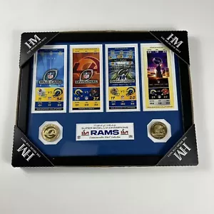 Rams gerahmte Super Bowl Champions Historic Ticket Collage Ticket Sammlung - Bild 1 von 9