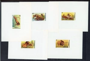 Congo 2001: Leones - Buen juego de las 5 hojas de lujo - Valor de catálogo: 60 € - Imagen 1 de 1