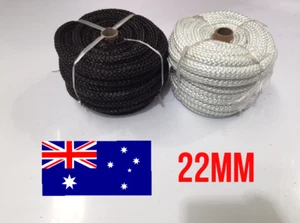 22mm x 1M - Wood Fire Stove Heater Door Rope Seal Gasket Fiberglass Fireplace - Picture 1 of 2