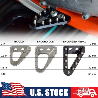 Wide Brake Pedal Step Tip For Husqvarna TC250 TE250 TE300 FC FE 250-501 17-2023 - Image 1 of 4