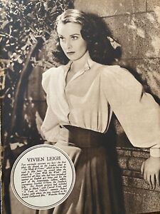 Vivien Leigh, Jeanette MacDonald, Double Full Page Vintage Pinup