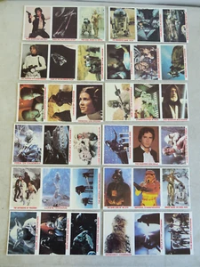1980 STAR WARS THE EMPIRE STRIKES BACK EVERYBODY WINS COMPLETE 36 CARD SET - Picture 1 of 2