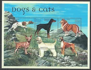Sierra Leone Hunde Kleinbogen postfrisch - Bild 1 von 1