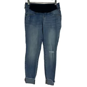Sonoma Jeans Women's Maternity Size 2 Mat Jegging Ankle Cuffed Pull On Stretch - Picture 1 of 10