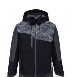 Portwest black/reflective grey waterproof breathable work jacket #S601 2XL