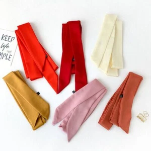 WRAP BELT SELF Satin Tie Bow Party Fancy Dress Plain Sash Bridal ornament - Picture 1 of 27