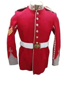 Gibraltar Trommler Tunika mit Gürtel 42" Brust rot Parade Zeremonie Sammlerstück - Bild 1 von 11