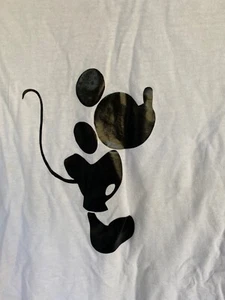 Mickey Mouse Trikot Large Shirt rot weiß Baseball Tee 3/4 Arm Disney Kisses - Bild 1 von 5