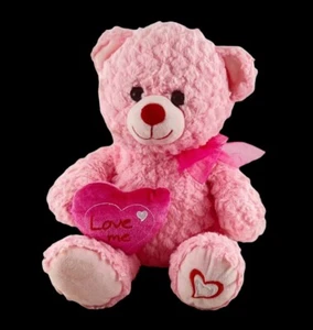 Inter American Products Pink Teddy Bear Bow Satin Lovey Security Plush Easter - Picture 1 of 10