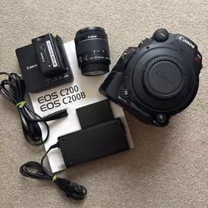Canon EOS C200B Cinema Camera 4K60P RAW Dual Pixel AF Body EF-S 18-55mm Objektiv - Bild 1 von 10