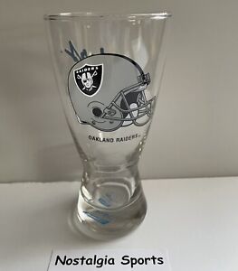 Vintage OAKLAND RAIDERS *PAPEL* BEER GLASS 12 oz. NEW OLD STOCK Never Used