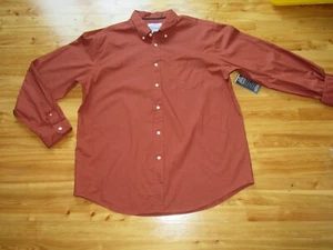 Authentic Consensus Copper Fit-XXL Cotton Button Down Shirt NWT Nice! - Picture 1 of 3