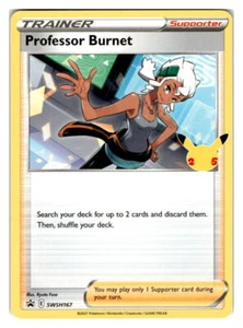 SWSH: Sword & Shield Promo Cards #SWSH167 Professor Burnet (25th Anniversary) - Picture 1 of 2