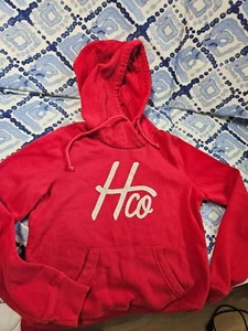 HOLLISTER Red Sweater shirt, size Small. With Logo white on front - Picture 1 of 7