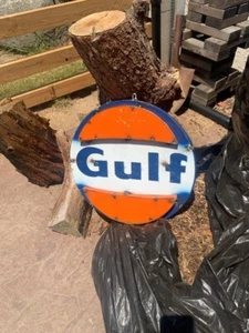 Man Cave Bar und Garage Schild - Gulf Oil - Bild 1 von 1