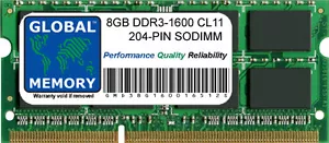 8GB DDR3 1600MHz PC3-12800 204-PIN SODIMM MEMORY RAM FOR IMAC (LATE 2012/2013) - Picture 1 of 1