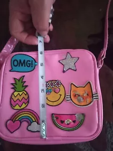 O.M.G. Glitter Glam Bag purse by Horizon Group USA PINK SMALL MESSENGER crossbod - Picture 1 of 6
