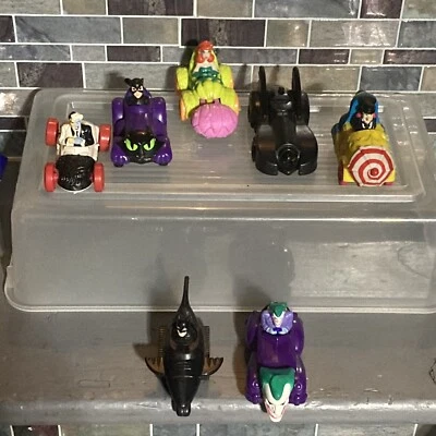 VTG Batman McDonald’s 90s Collection Toy Car Figures Lot Of 7 - Image 1 of 3