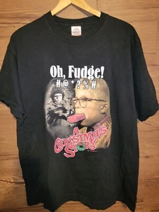  A Christmas Story Graphic Spellout Shirt T-Shirt Größe Large  - Bild 1 von 4