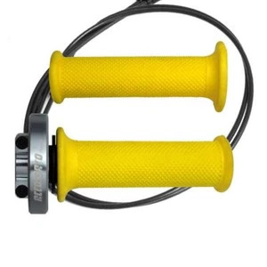 Accossato Titanio quick throttle control grips gold Yamaha YZF R1 2009-2014 - Picture 1 of 7