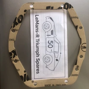 Triumph Tr2/3 4 Solid Axle Rear Cover Gaskets In Quality Materials - Picture 1 of 6