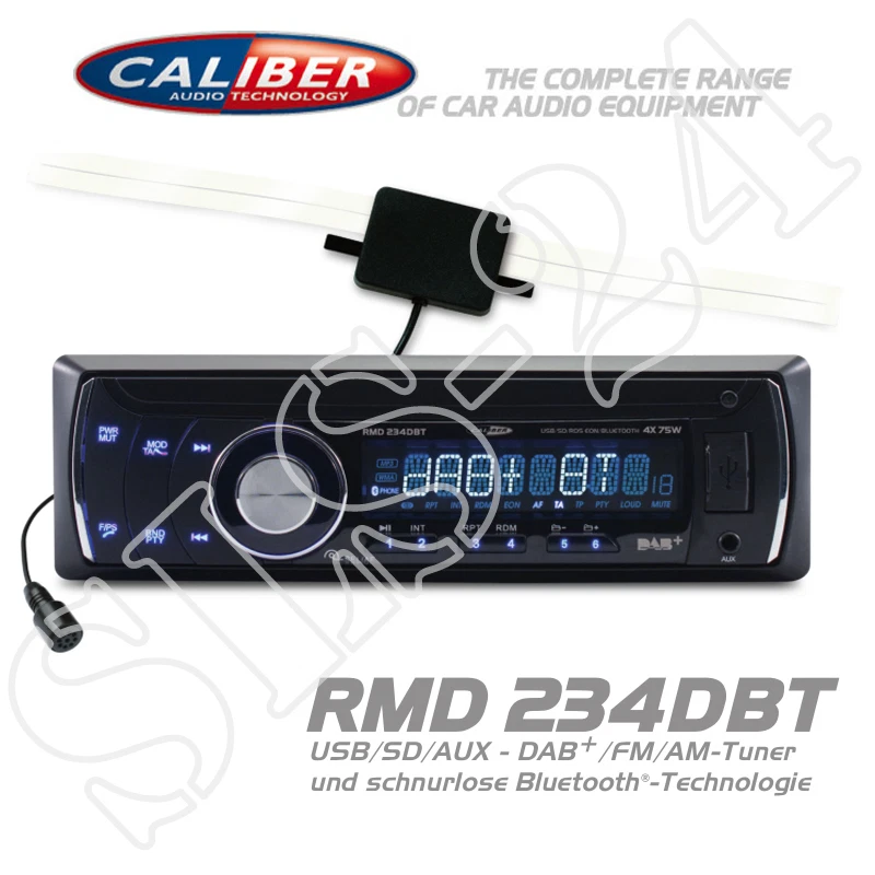 Caliber RMD234DBT Radio USB SD AUX DAB+ FM AM-Tuner Bluetooth Autoradio+ Antenne - Bild 1 von 1