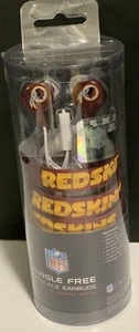 Authentic￼ WASHINGTON REDSKINS NFL STEREO EARBUDS For All Devices￼ Shoelace - Picture 1 of 2