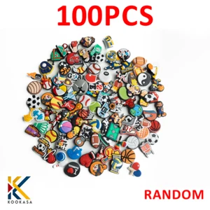 50/100pcs Sports Styles Cute Shoe Charms Decor For Croc Jibbitz - Picture 1 of 11