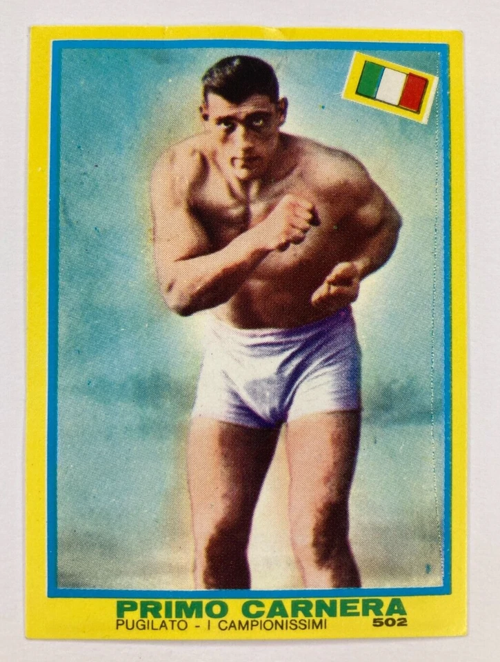 1968 Mira I Campionissimi TuttoSport Card Primo Carnera #502 GD Crease - Image 1 of 4
