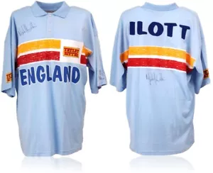 Mark Ilott Match Worn & Hand Signed England Cricket Jersey AFTAL COA - Picture 1 of 3