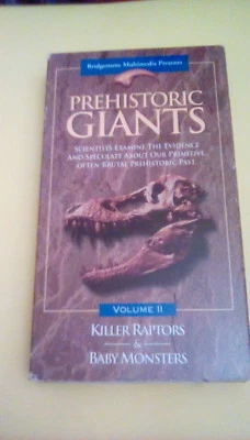 Prehistoric Giants Vol. 2 - Killer Raptors & Baby Monsters (1998) VHS dinosaurs - Image 1 of 2