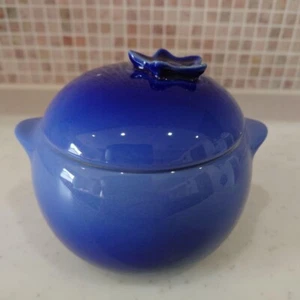 Le Creuset Mini Blueberry Cocotte Vegetable Series Stoneware 0.6L Brand New - Picture 1 of 9