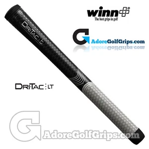 Empuñaduras estándar Winn Dri-Tac LT MENOS CÓNICAS - negras/grises x 3 - Imagen 1 de 1
