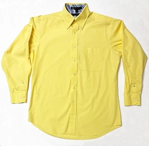 Vintage Tommy Hilfiger Dress Shirt Mens Size 15.5 32/33 M Lifetime Collar Button - Picture 1 of 7