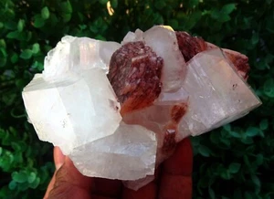 Red Stilbite On Apophyllite Matrix Minerals - Picture 1 of 9