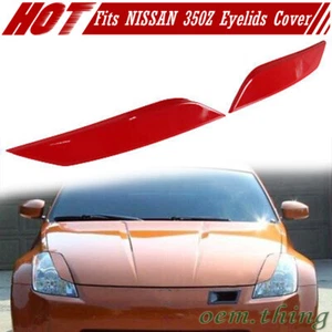 US 03-08 Fits Nissan 350Z Fairlady 2D Front Eyelids Headlight Cover Painted #AX6 - Imagen 1 de 4