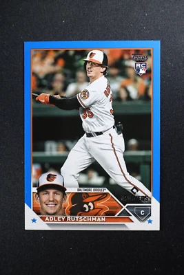 2023 Topps X MLB Players Clubhouse Exclusive #35 Adley Rutschman RC Blue #/150 - Image 1 of 3