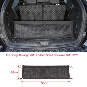 For 2011+ Dodge Durango Rear Car Trunk Cargo Blocking Net Black Organizer Mesh - Foto 1 di 4