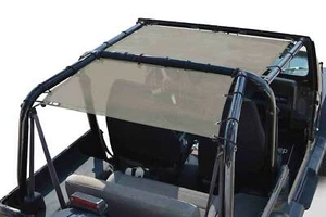 Fits Jeep Wrangler YJ Tan Tops Sun Shade Made in USA J0045510 - Picture 1 of 1