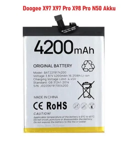Doogee N50 - N50 Pro Akku -  4200mAh -   Original - DHL Versand - Bild 1 von 1