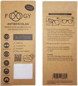 FOOGY Antibeschlag Mikrofaser Antibeschlag- und Reinigungstuch - Bild 1 von 1