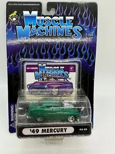 1949 MERC '49 MERCURY GREEN 1/64 MUSCLE MACHINES 1:64 BLOWN DIECAST 02-30 - Picture 1 of 8
